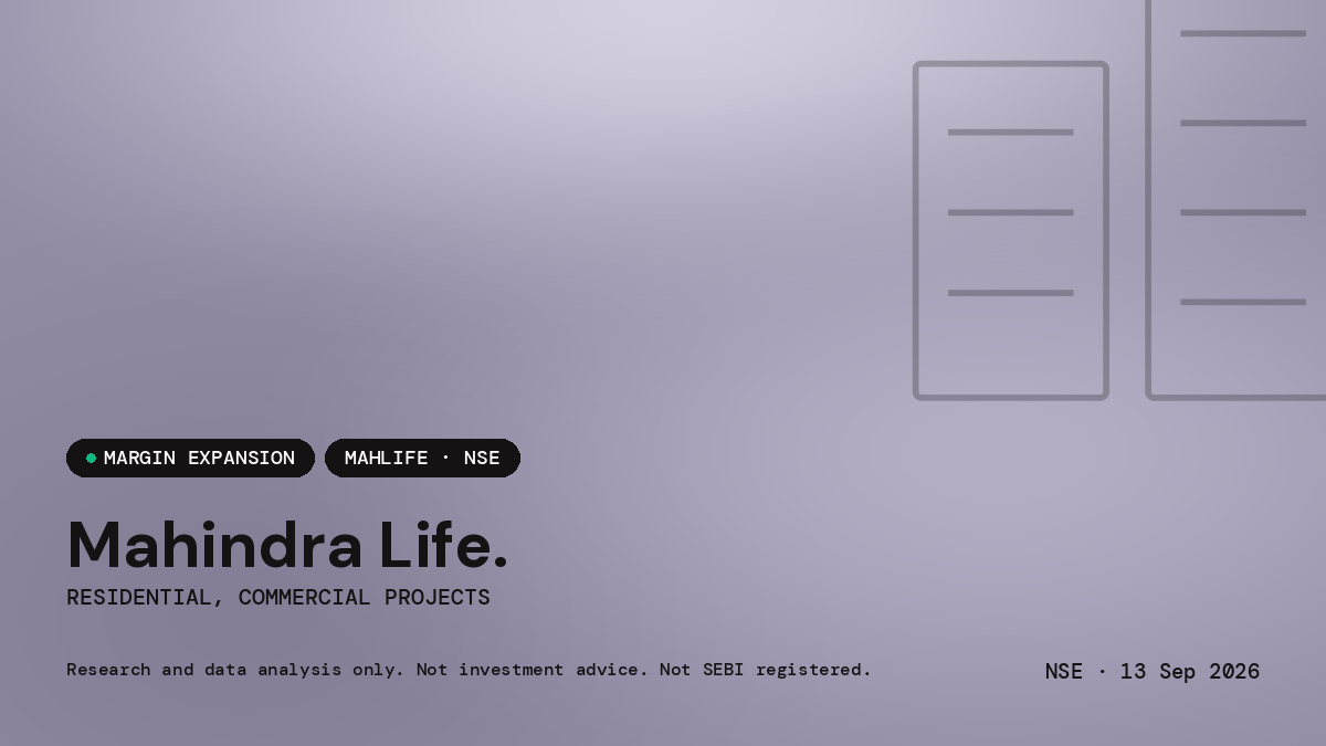Mahindra Life. — market news