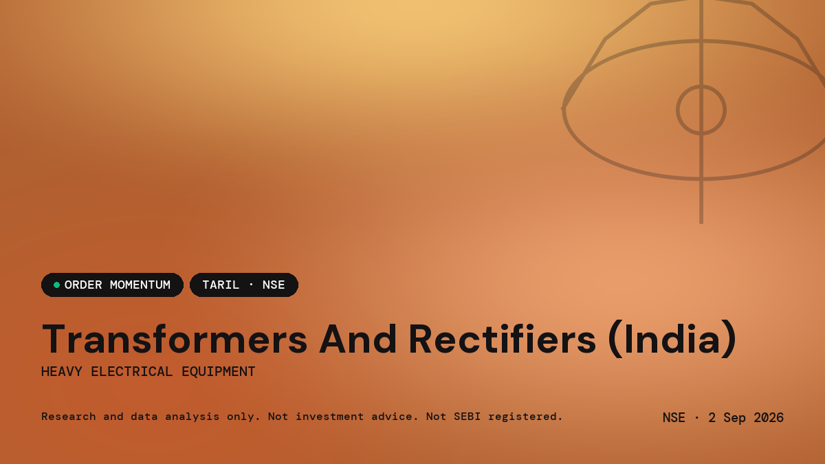 Transformers And Rectifiers (India) Limited — market news